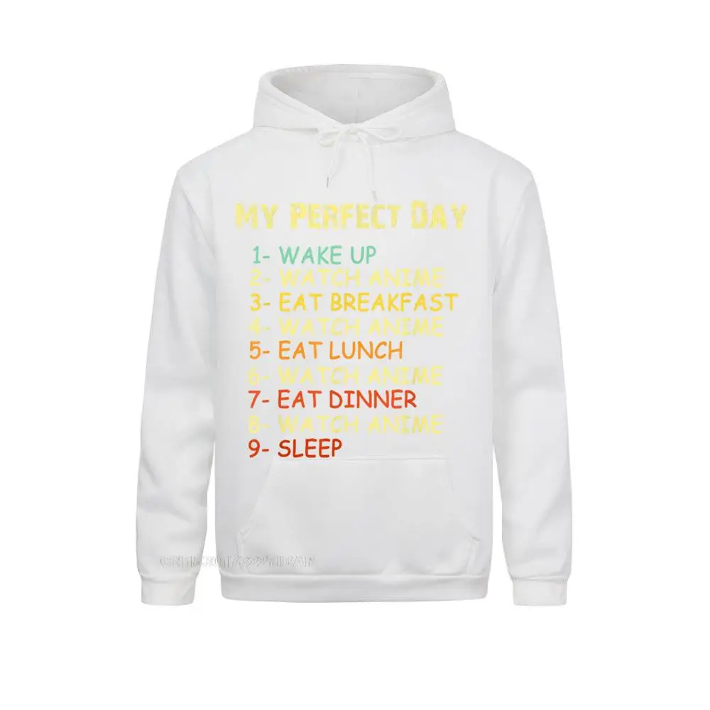 My Perfect Day Watch Anime Funny Gift For Girl Loves Anime Cheap Women Sweatshirts Chinese Style Hoodies Family Hoods Autumn