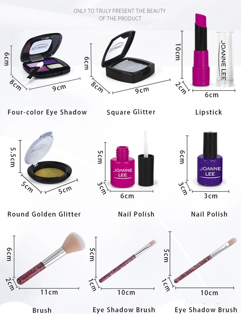 Kids Toys Simulation Cosmetics Set Pretend Play Makeup Toys for Girls Play House Simulation Make up Educational Toys Gifts