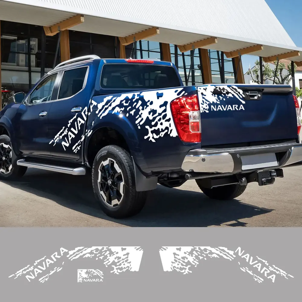 Pickup Body Side Stickers For Nissan Navara SL ST Truck Graphics Splash Grunge Decor Decal Trunk Vinyl Covers Auto Accessories