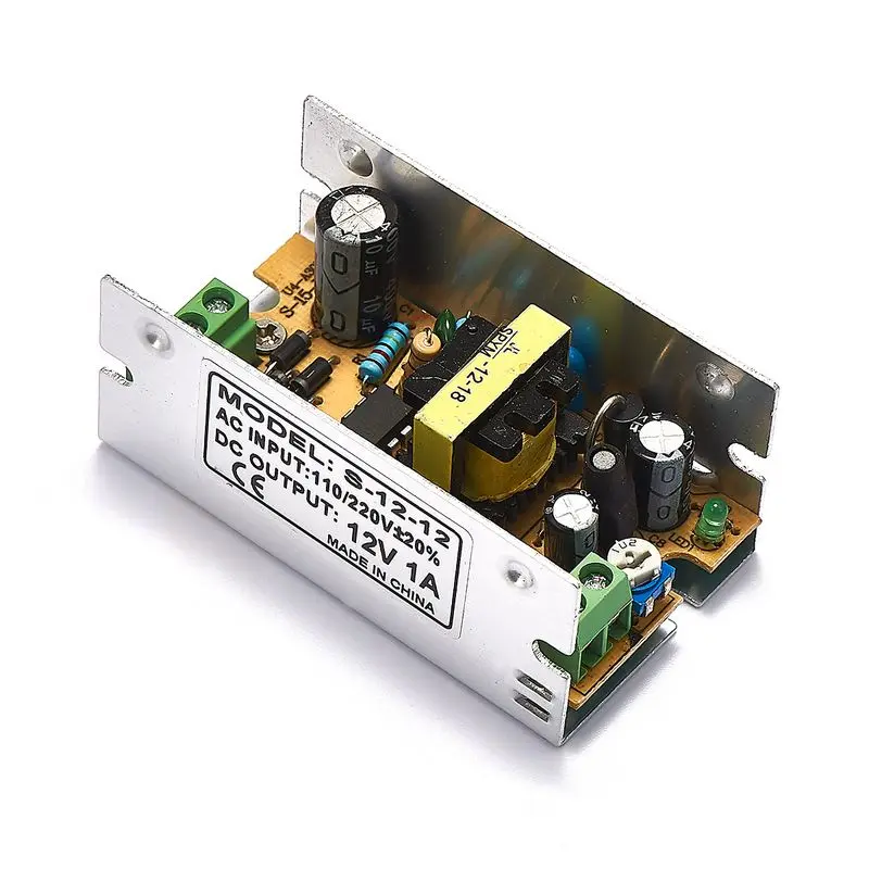 DC12V 1A 12W Switching Power Supply Adapter Driver Transformer For 5050 3528 LED Rigid Strip Light