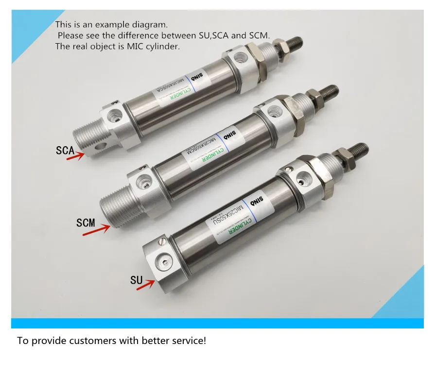 pneumatic air buffer cylinder MAC25-25 MAC25-50 MAC32-75 MAC25-75scm MAC32-150MAC  double acting with cushion mini cyclinder