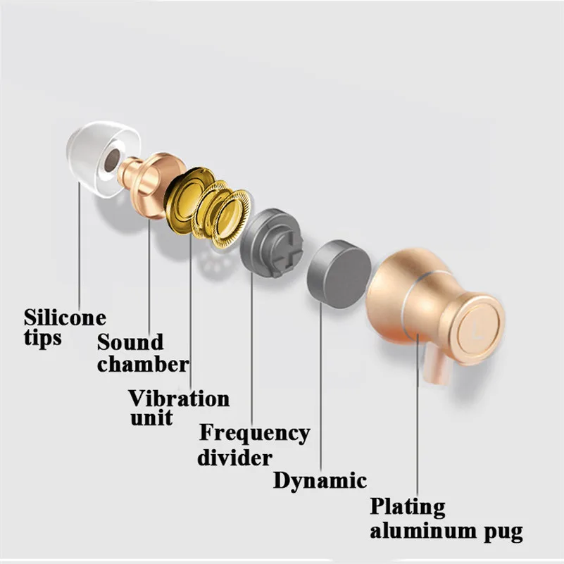 Metal Magnets Wired Earphones Stereo Headphones with Mic Wired Headset Headphones on the phone Earbuds 3.5mm Magnet earphone