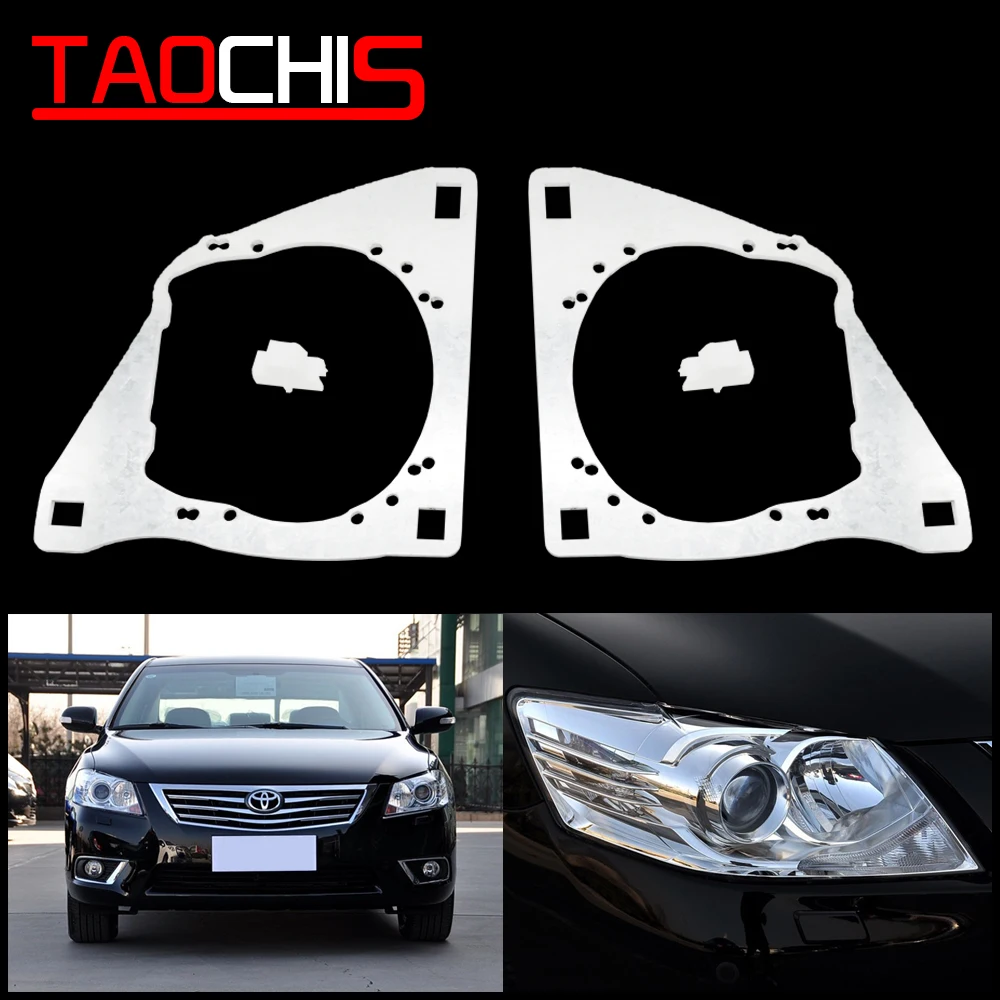 

Taochis Car Styling frame adapter DIY Bracket Holder for Toyota Camry 2009 2010 2011 Hella 3r 5 Q5 Projector lens