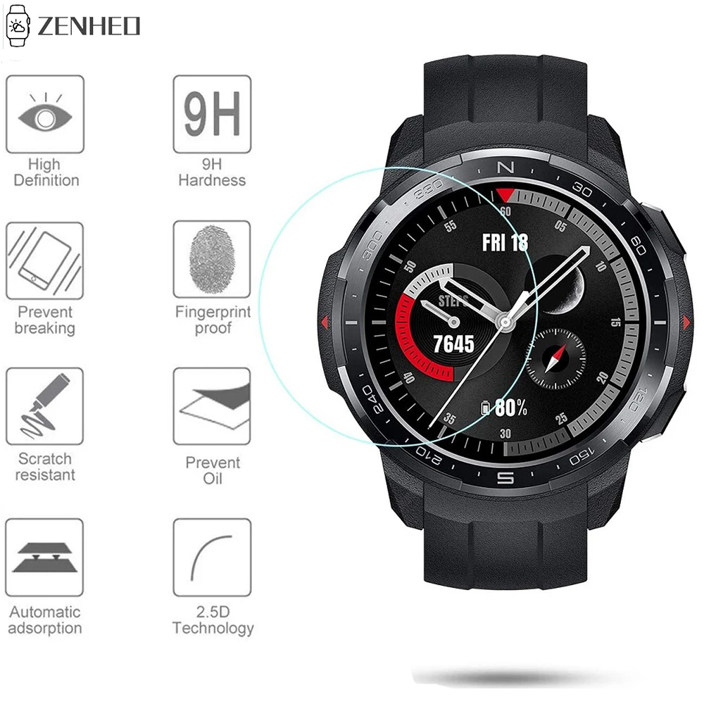 2-10Pcs Tempered Glass Protective Fim For Huawei Honor Watch GS Pro Screen Protector Film