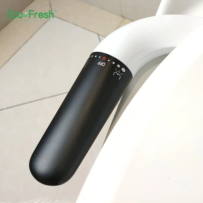 Ecofresh Bidet Attachment Ultra-Slim Toilet Seat Attachment Dual Nozzle Bidet Adjustable Water Pressure Non-Electric Ass Sprayer