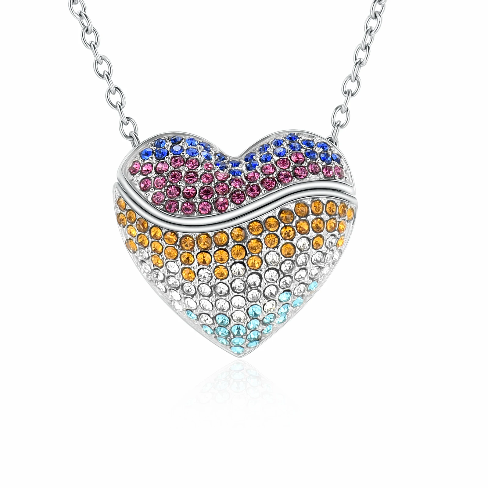 

Heart in Heart Urn Necklace for Ashes Cremation Jewelry Ash Keepsake Shiny Heart Urn Pendant Memorial Gift for Women