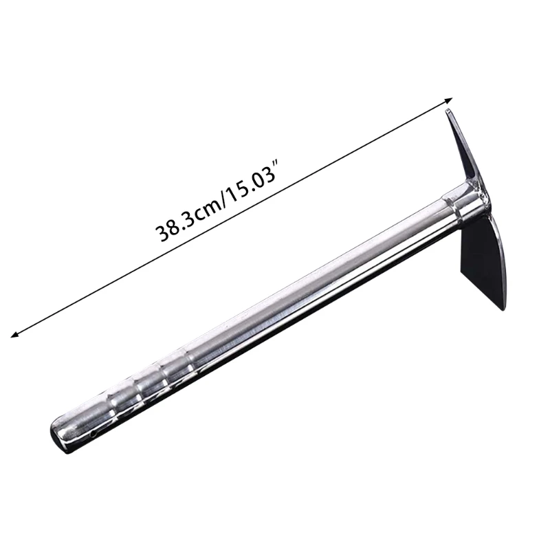 15 inch Multipurpose Weeding Excavator Hand Rake Handle Design Metal Rake Stainless Steel Rake Hoe Farm Garden Tool