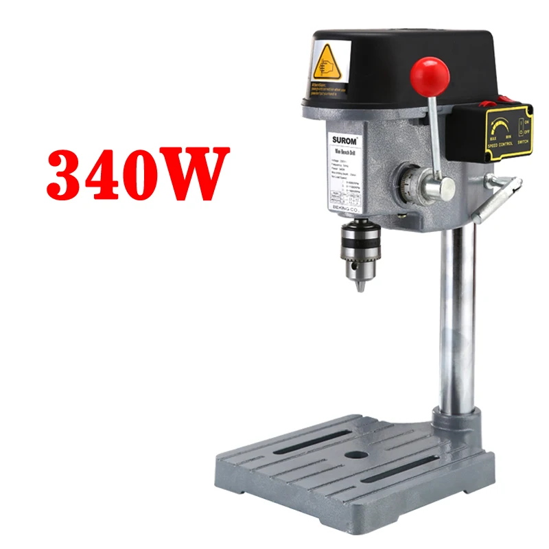 Bor listrik Mini multifungsi, 340W 220V 0.6 mm-6.5 mm 1 buah mesin bor kecil mikro rumah tangga