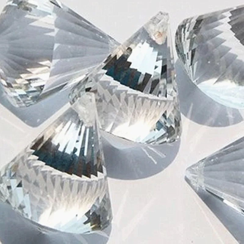 50mm 1 Piece Clear Crystal Diamond Ball Chandelier Prisms Glass Lighting Pendants Parts Strand Garland Decoration