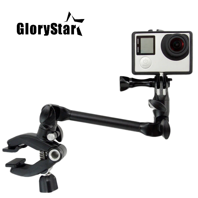 GloryStar ปรับเครื่องดนตรีกีต้าร์เพลง Jam Mount หมุน Clamp สำหรับ GoPro Hero Osmo SJCAM Xiaoyi Action อุปกรณ์เสริม