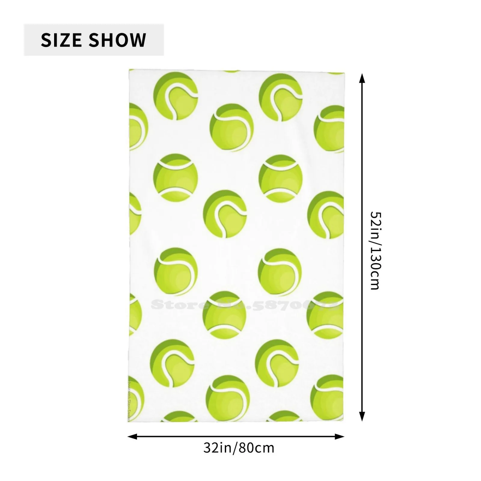 Cute Tennis Ball Design For Tennis Players Washcloths Bathing Quick Dry Shower Towel Tennis Player Tennis Team Tennis Ball For