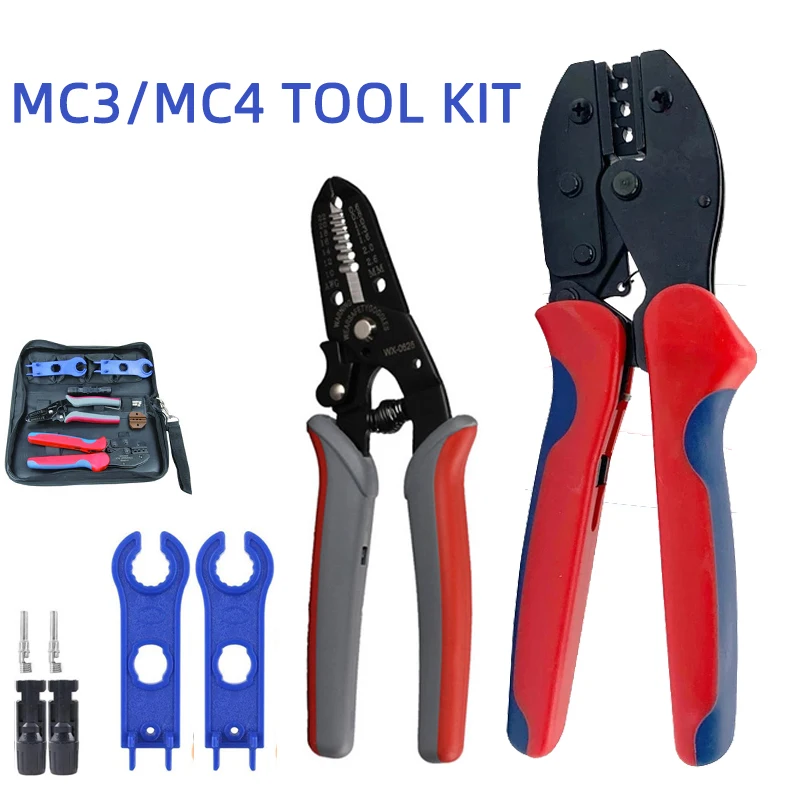 Conectores de Cabos Solares Fotovoltaicos Crimping Tool Kit Alicate de Descascamento do Cabo Fotovoltaico Chave de Torque do Conector para 25 Mm2 Mm2 Mm2