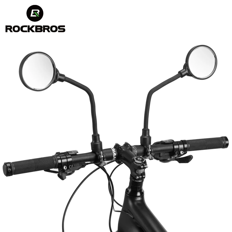 ROCKBROS 360 Rotation Bicycle Mirror Adjustable Foldable HD Acrylic Mini Surface Electric Moto Rearview Mirror Bike Accessories