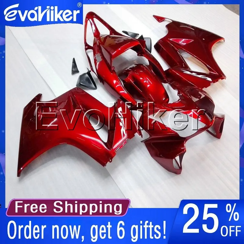 

Custom motorcycle fairing for VFR800 2002 2003 2004 2005 2006 2007 2008 red Injection mold motorcycle bodywork kit