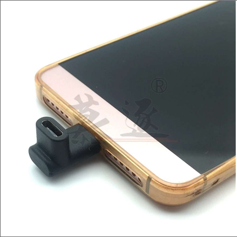 90 Degree Type C Adapter, USB C Male to Female Adapter Upward and Downward Angled USB-C Adaptor USB 3.1 Type-C Connector