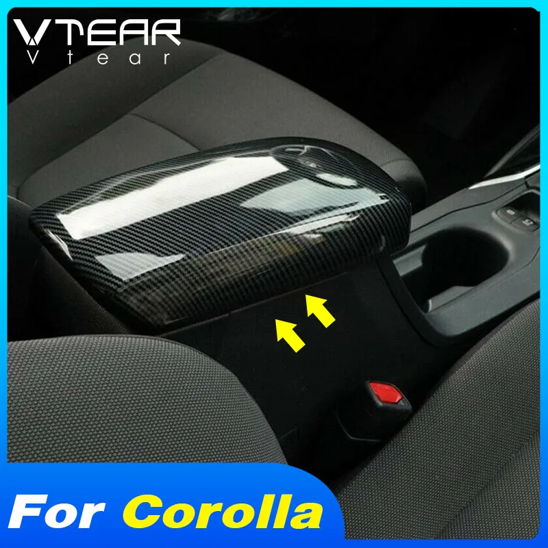 

Vtear Car Armrest Anti-dirty Cover Interior Anti-scratch Cap ABS Decoration Waterproof Accessories Parts For Toyota Corolla 2023