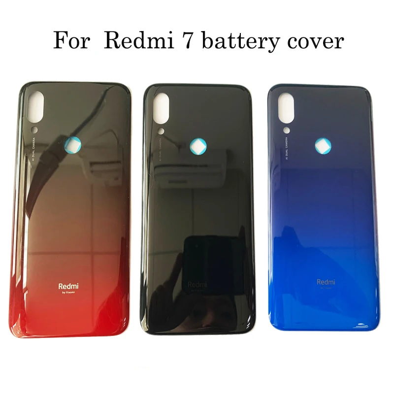 Glass Rear Housing Cover For Redmi 7 Back Door Replacement Battery Case For redmi 7 Glass Battery Cover