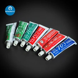 Silicone Rubber Heat Insulation Electronic Sealant Adhesive Glue Insulated Sealing Glue Waterproof White Balck Transparent Glue