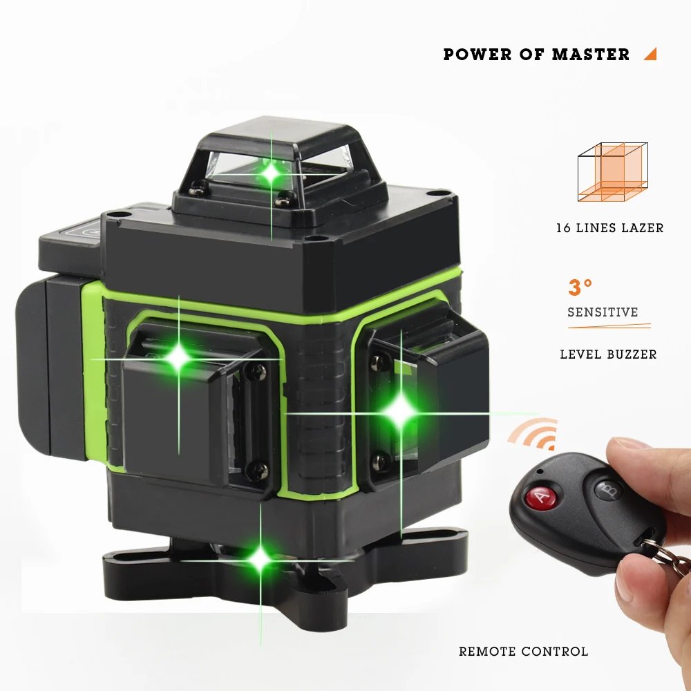 

4d Laser level self-leveling 360 laser level 3d nivel laser construction level construction tools herramientas de construccion