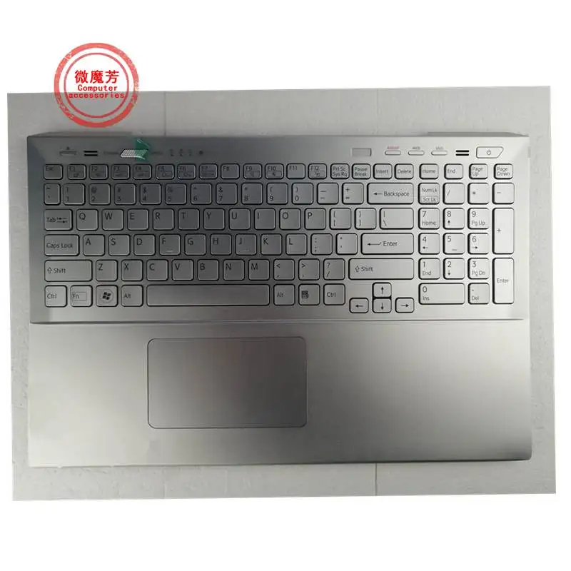 98New for sony FOR vaio SVS15 SV-S15 SVS151100C SVS15118ECB SVS15118ECW Palmrest Upper cover keyboard bezel touchpad case