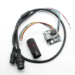 Módulo POE de cámara ip cctv, cable poe de 8 pines, salida de placa PCB, CC de 12V para IPC con cable POE, entrada de 44-57V