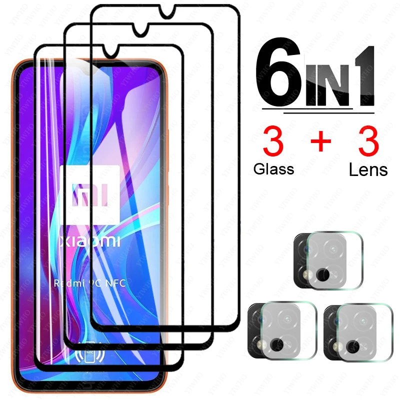 

on Redmi-9C-NFC Glass Camera Protector for Redmi 9 C NFC Protective Glass 9C Redmi Screen Protector Xiaomi 9C Screen Protectors