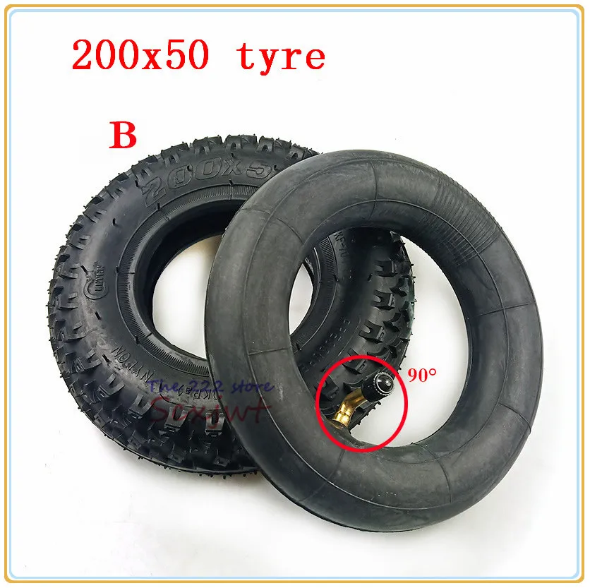 200X50 outer Tires Inner Tube Chair Truck Pneumatic Trolley Cart Wheel 200*50 8x2 Off -Road Style tyres for Electric Scooter