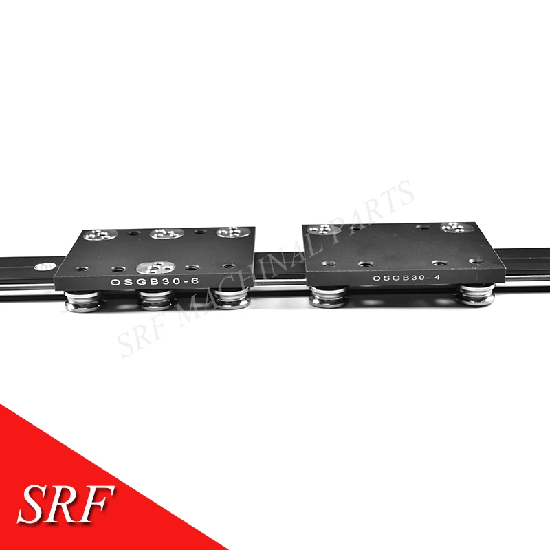 30mm width  Aluminum roller linear guide rail OSGR30 L=1350/1400mm dual-axis linear guide slide block OSGB30UU