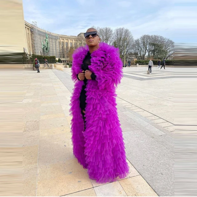 Long tulle jacket shop