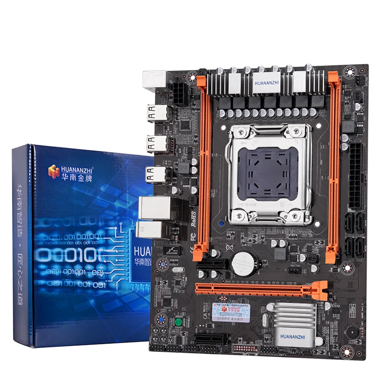 New HUANANZHI X79 4M motherboard LGA 2011 motherboard x79 chip suporte ECC REG memória e processador Xeon E5 SATA3.0 NVME M.2