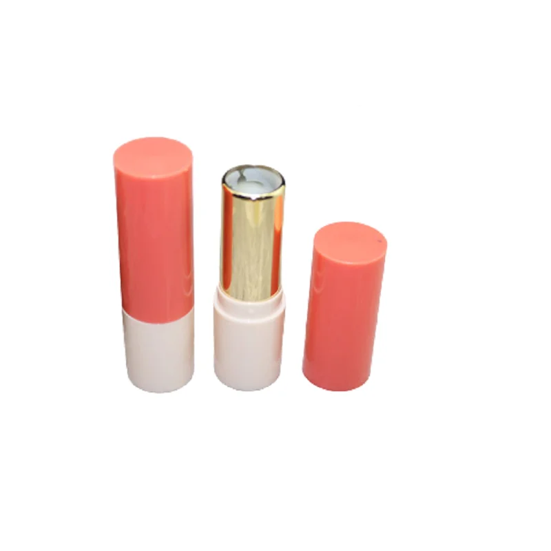 

New Elegant Empty Lipstick Tube 12.1mm Plastic Round Lip Balm tube Cosmetic Container Lipbalm Packaging Filling Bottle 50/100pcs