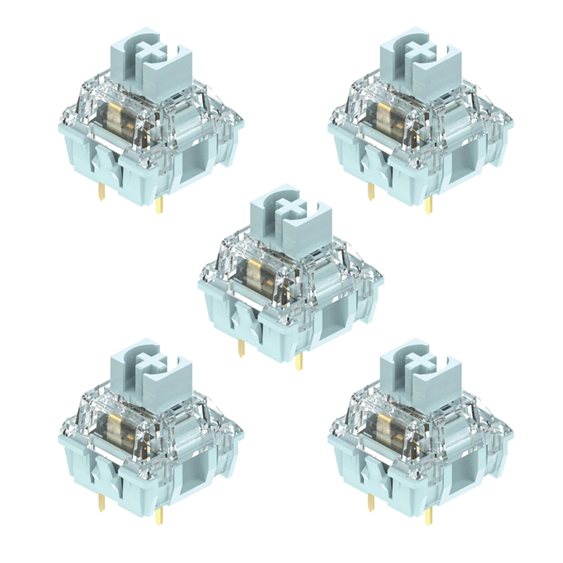 Ttc branco azulado switches 10 pçs interruptor tátil 42g 3 pinos rgb smd para mecânico keyboar eixo diy nj80 ncr80 portátil