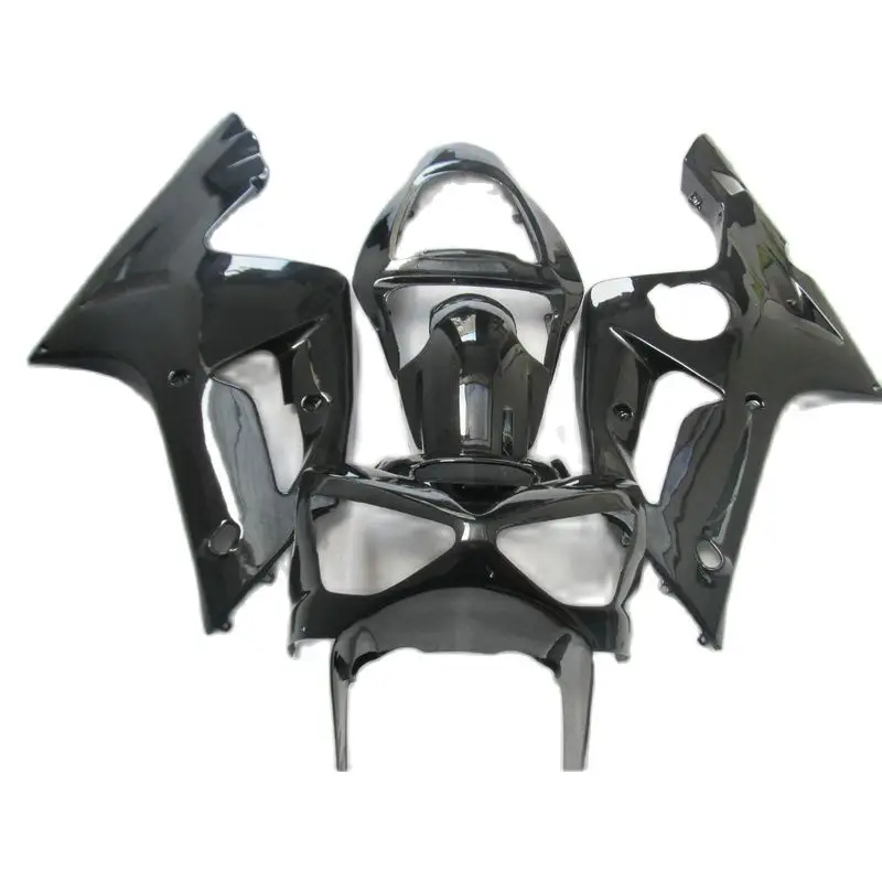 

Glossy Black Injection Molding Motorcycle Bodyworks for Kawasaki Ninja ZX6R fairing kit 2003 2004 fairing set zx6r 03 04 GV23