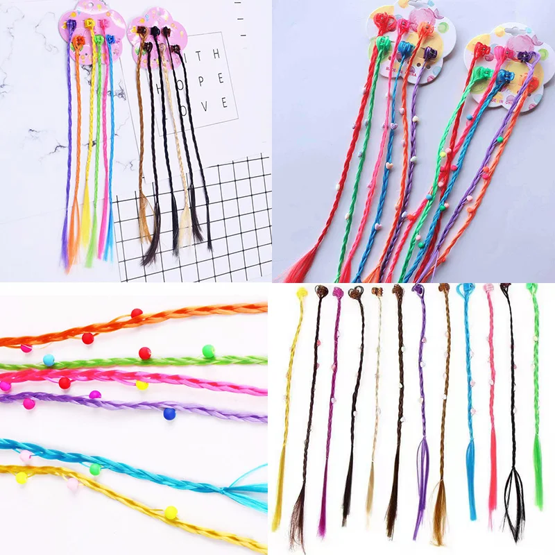 6pcs/Set Women Girls Hair clip Claw Wig Ponytail Holder Hair Accessories Headband Kids Twist Braid Headdress Hair Braider New