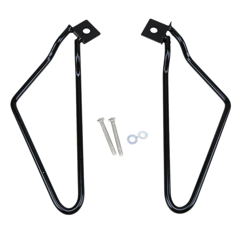 

2Pcs Motorcycle Black Saddle Bag Support Rod Mounting Bracket for Sportster Xl 883 1200Travel Bag Bracket