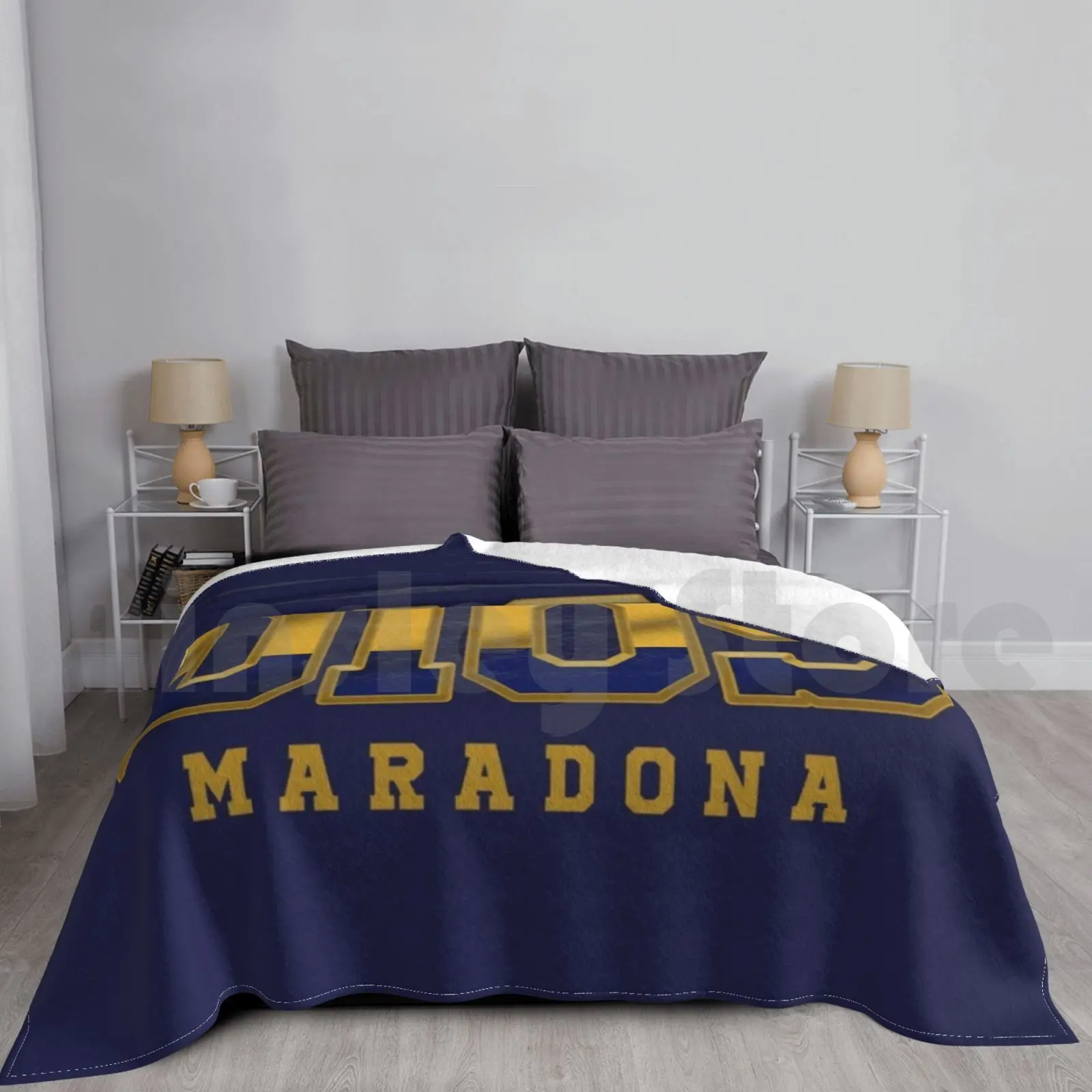 Maradona D10s-Diego Armando Maradona Blanket Fashion Custom Maradona Football Argentina Soccer Napoli Diego