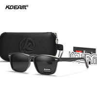 KDEAM TR90 Frame And Gradient Polarized Glasses UV100% Men's Fishing Sunglasses Durable Material
