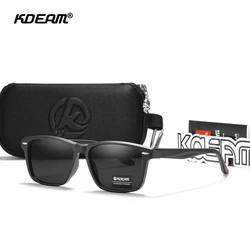 KDEAM TR90 Frame And Gradient Polarized Glasses UV100% Men's Fishing Sunglasses Durable Material