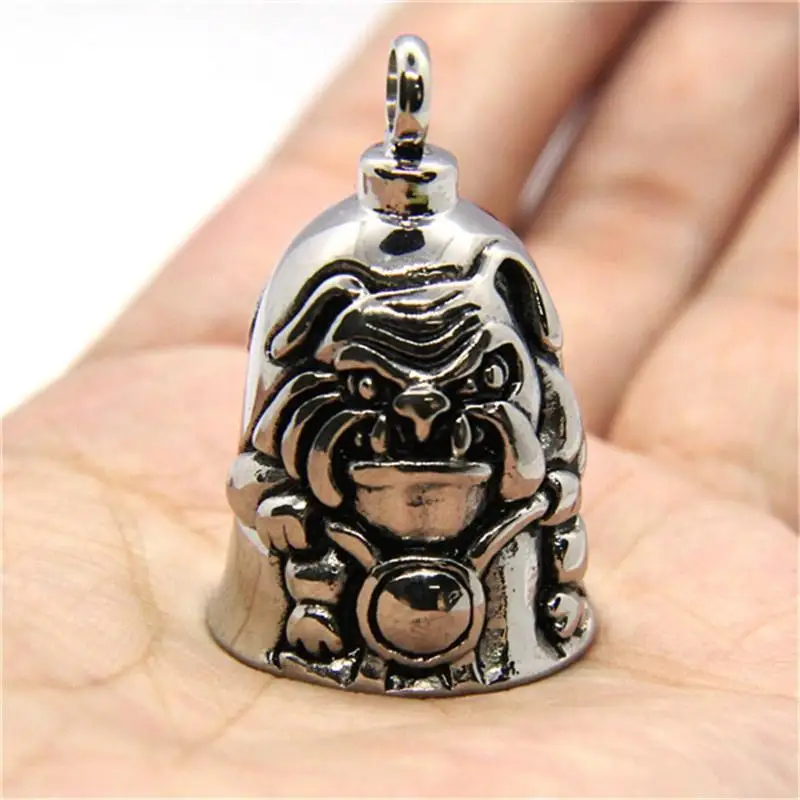 Retro Cool Domineering Crazy Dog Bell Pendant Cool Men Rock Locomotive Party Fashion Jewelry