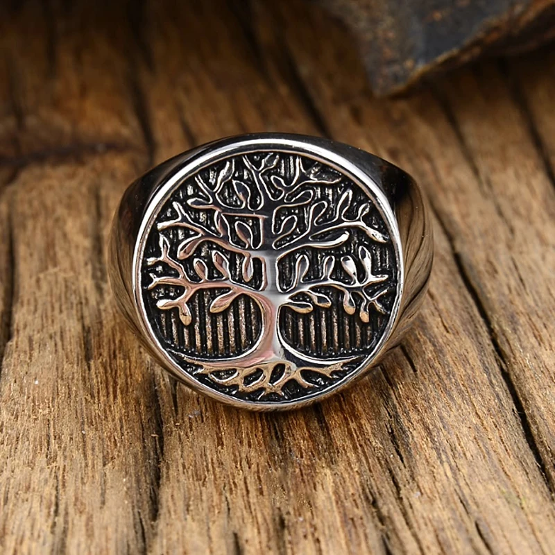 Klasyczne drzewo windy sygnet  – Mens Signet Ring recenzja i cena