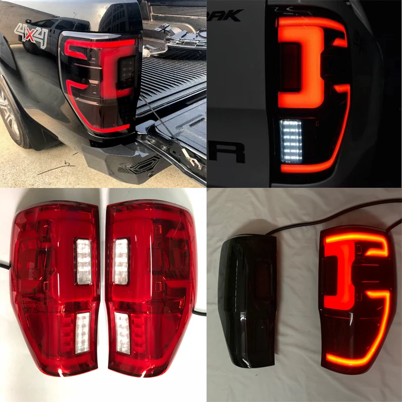 LED TAIL LAMP REAR BRAKE LIGHTS REVERSE TURNNING SIGNAL TAIL LIGHT FOR RANGER T6 T7 T8 TXL RAPTOR 2012-2019 CAR REAR LAMPS