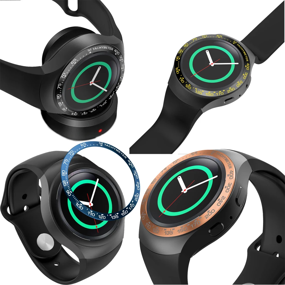 new Suitable sport style for Samsung Gear S2 R720 Galaxy Watch 42mm bezel ring cover frame anti-scratch metal protection circle