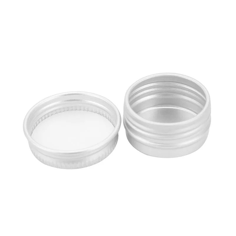 Pot à cosmétiques vide rond rechargeable en aluminium, 8 tailles, conteneur en étain, couvercle à vis, bricolage, baume à lèvres, Nail Art, crèmes