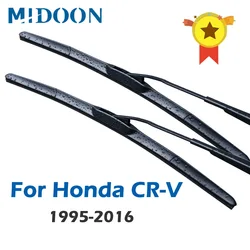 MIDOON Windscreen Hybrid Wiper Blades for Honda CR-V ( CRV ) Fit Hook Arms Model Year from 1995 to 2016 2005 2006 2007 2008