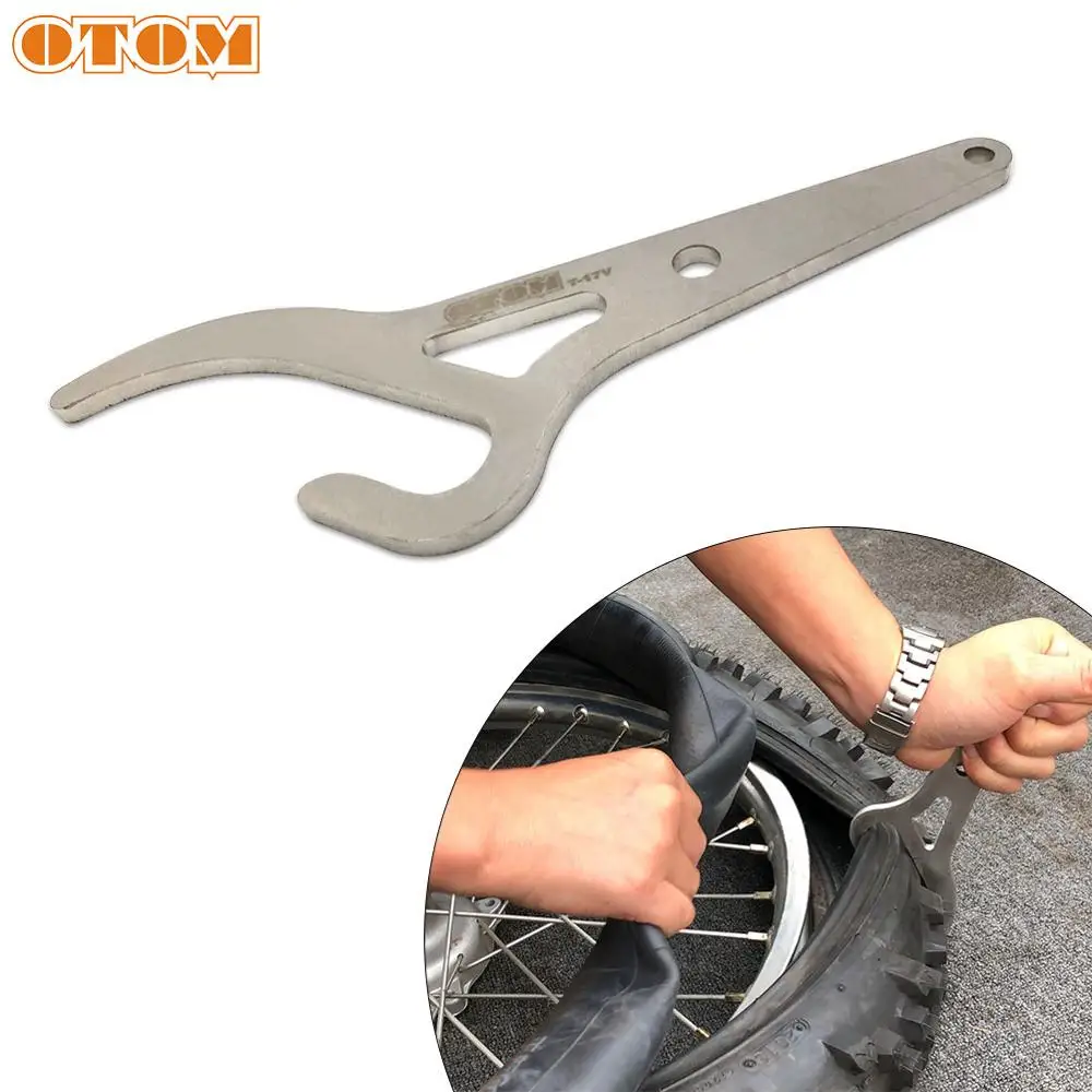 OTOM Universal Motorcycle Tire Changer Clamp Parts Bicycle Tyre Bead Lifter Hand Install Removal Wrench Maintain Auxiliary Tools