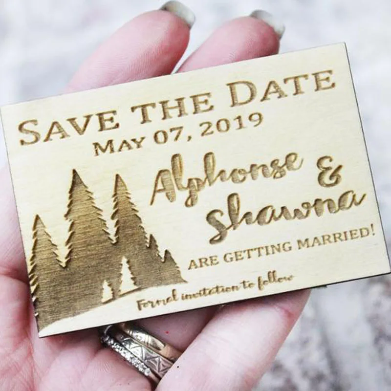 Custom Bride Groom Name Rustic Wooden Magnets,Save the Date,Engagement Party Favors,Wedding Invitation,Refrigerator magnet