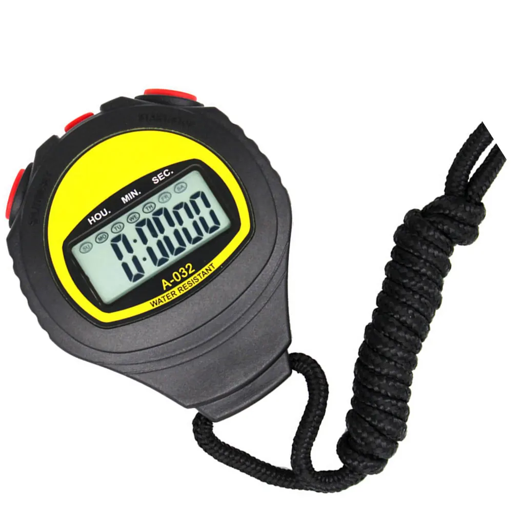 Sports Stopwatch Digital Timer Portable Timing Stop Watch Trainers