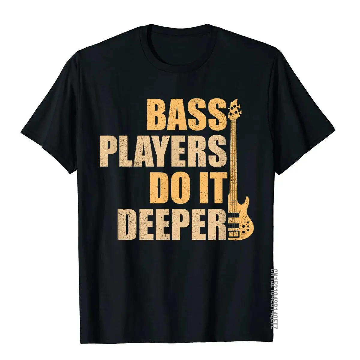 

Bass Players Do It Deeper Funny Bass Player T-Shirt Normcore T Shirt For Men Cotton Tops & Tees Vintage Fashionable