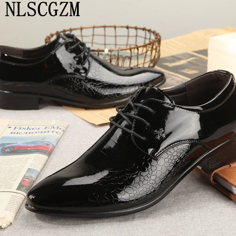 Official Shoes for Men Office 2024 Suit Shoes for Men Coiffeur Sepatu Italiano Wedding Dress Oxford Shoes for Men Patent Leather