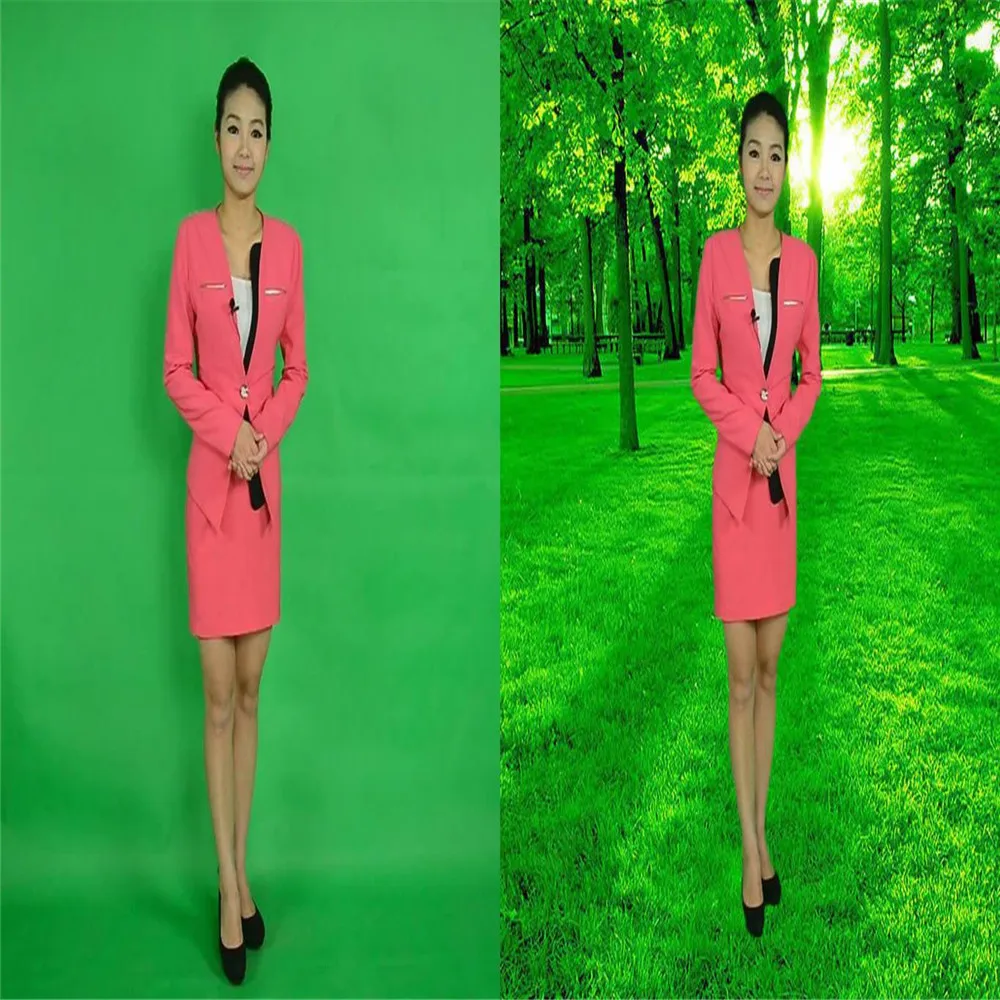 Iluminación de escenario de construcción de estudio Virtual, equipo de iluminación de estudio de TV de construcción de caja azul virtual